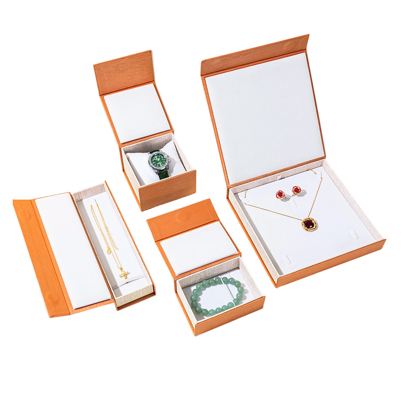 Conjunto de embalaje de regalo de joyería de cartón con logotipo personalizado