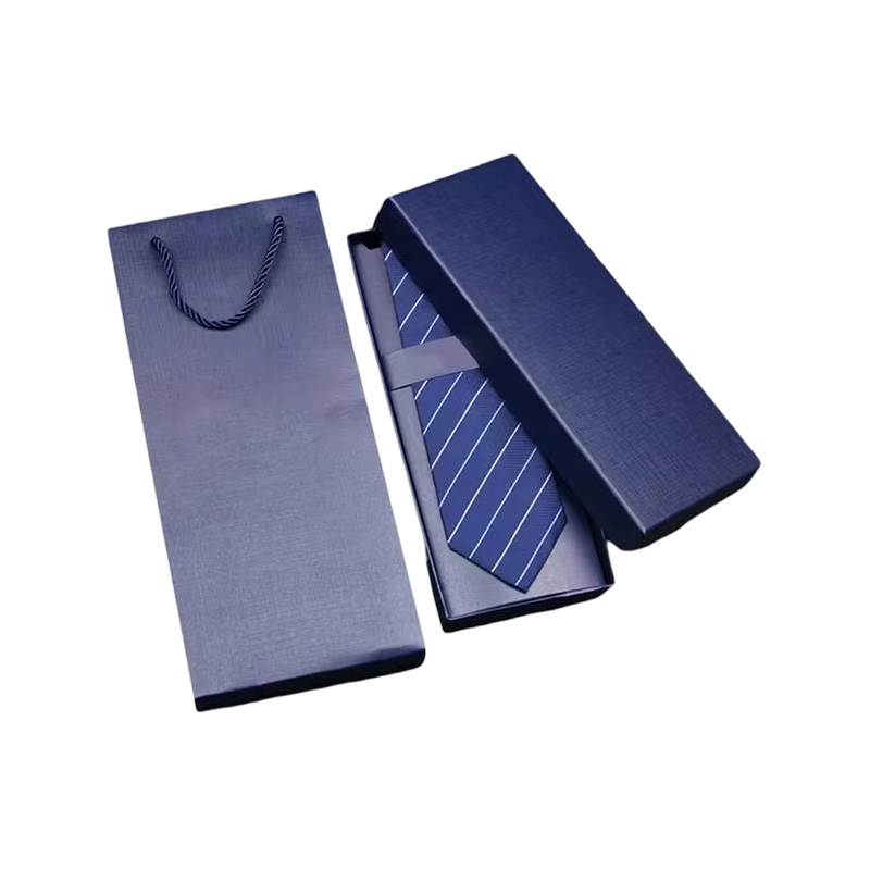 Caja de regalo de papel rectangular con bolsa de transporte
