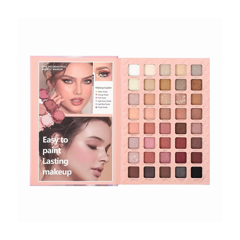 Paquete vacío de cartón mate de lujo Paleta de sombras de ojos