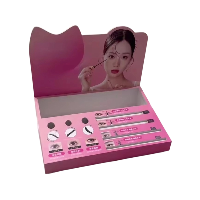 Expositores de regalo de cartón para cosméticos, estantes, cajas de maquillaje