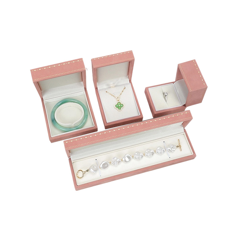 Cajas de joyería de terciopelo rígido con lámina de oro reutilizables y ecológicas
