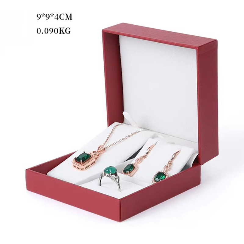 Caja de Regalo Rígida para Joyería de Papel Artístico Gofrado