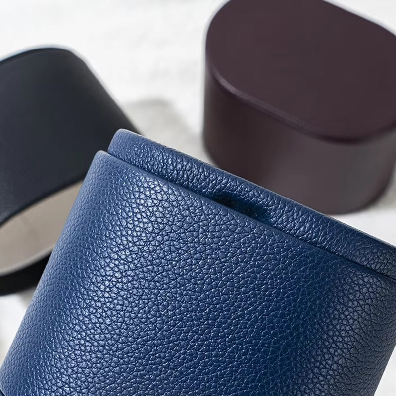 Estuche de Viaje para Reloj de Cuero PU de Un Solo Rollo