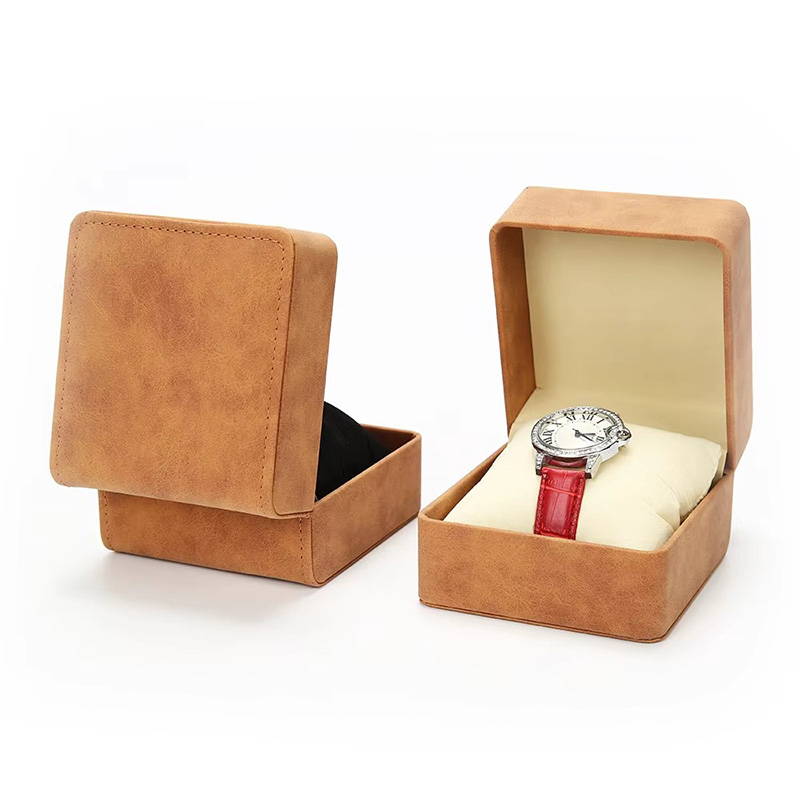Estuche Expositor Duradero para Reloj Individual de Cuero PU