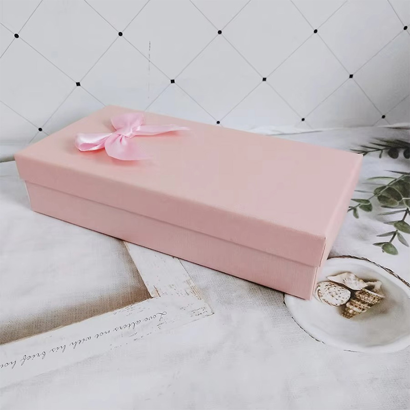 Caja de Regalo Multifuncional Pequeña de Cartón con Lazo de Cinta