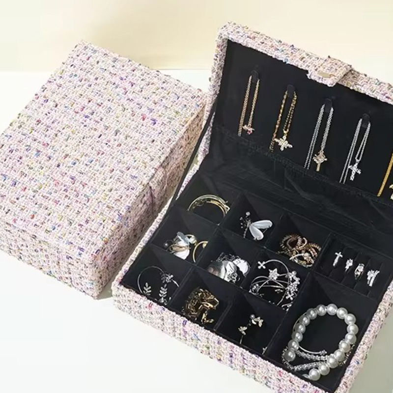 Caja Organizadora para Juegos de Joyería Estilo Chanel