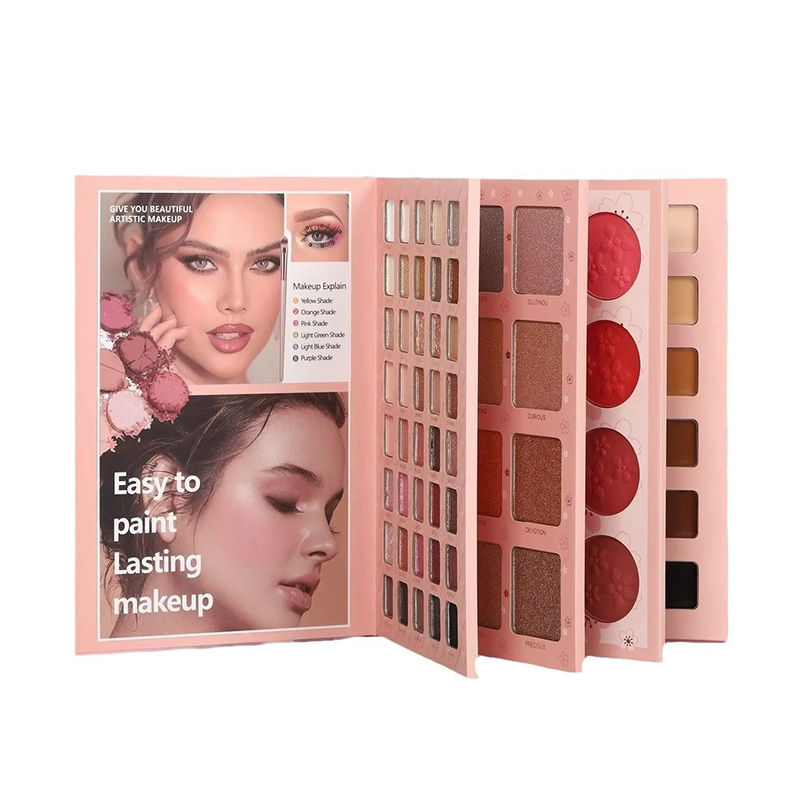 Caja Vacía de Lujo para Paleta de Sombras de Ojos de Cartón con Acabado Mate