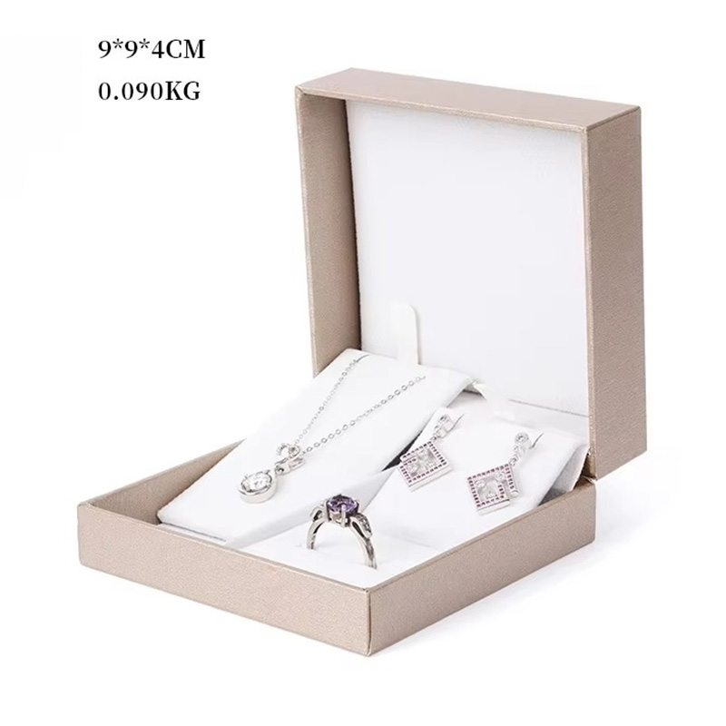 Caja de Regalo Rígida para Joyería de Papel Artístico Gofrado