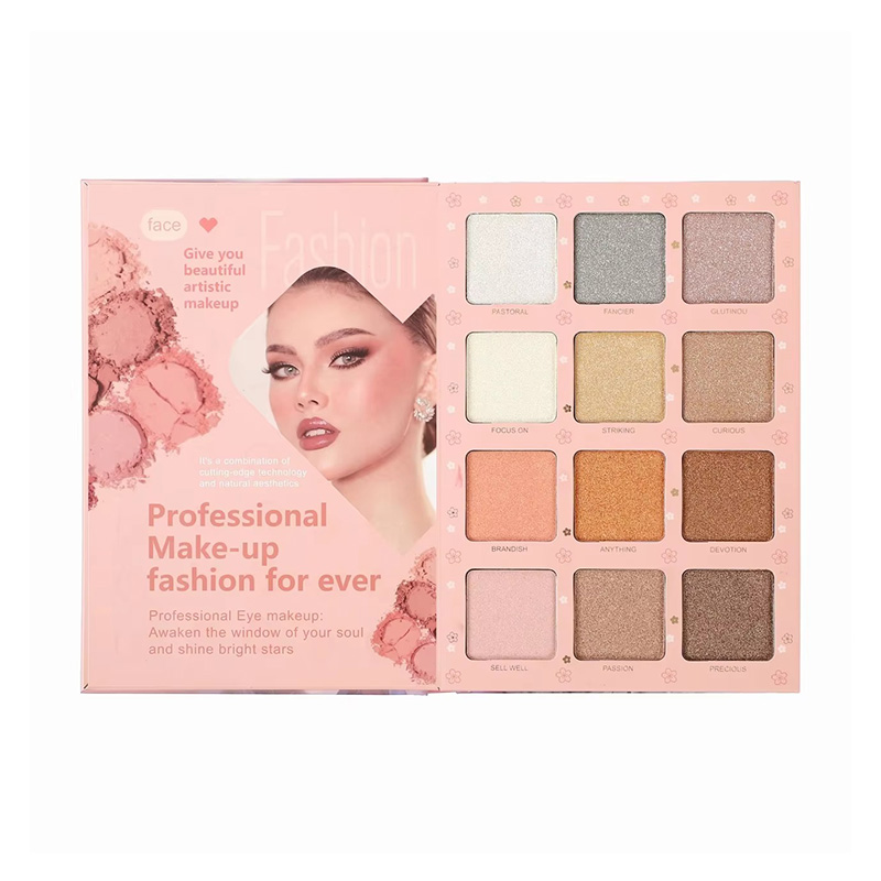 Caja Vacía de Lujo para Paleta de Sombras de Ojos de Cartón con Acabado Mate