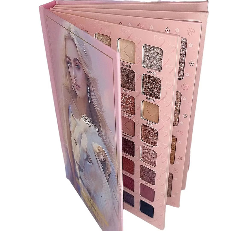 Caja Vacía de Lujo para Paleta de Sombras de Ojos de Cartón con Acabado Mate