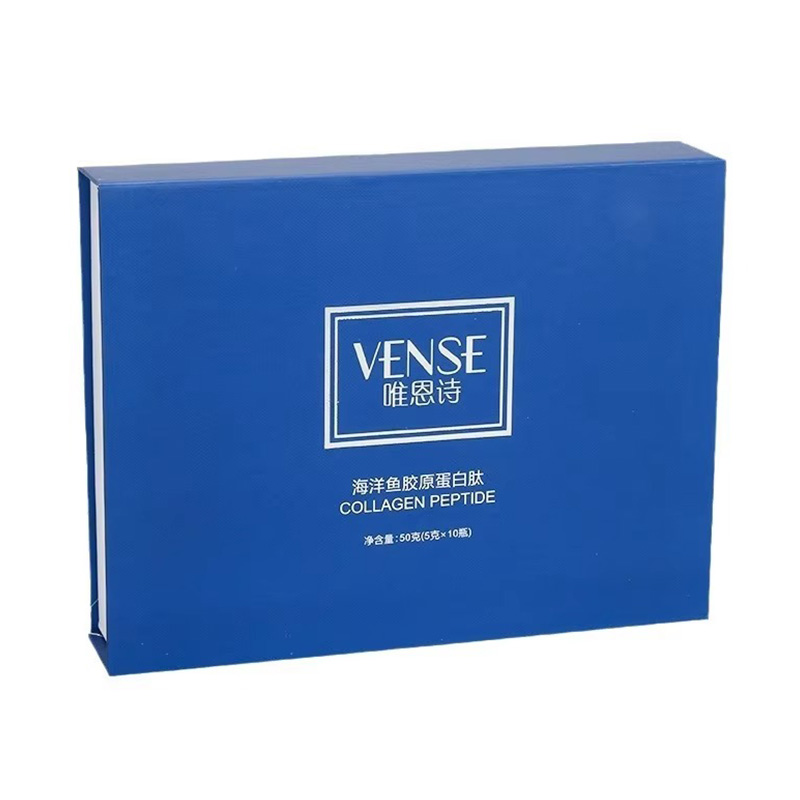 Caja de Regalo de Cartón para Sets de Cuidado de la Piel con Tapa Abatible e Impresión a Color
