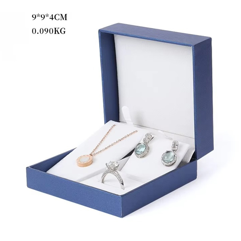 Caja de Regalo Rígida para Joyería de Papel Artístico Gofrado