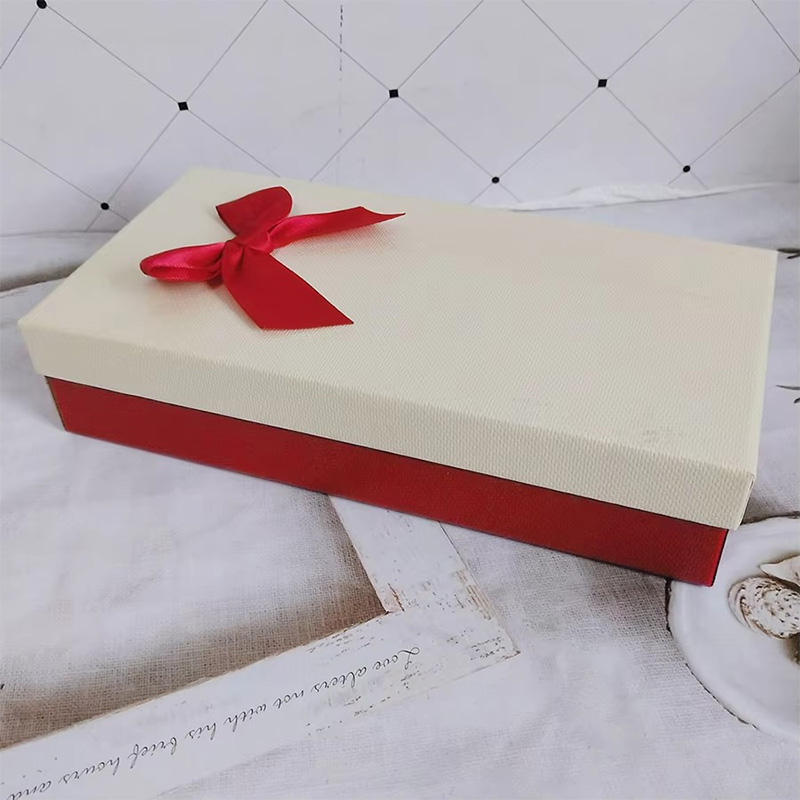 Caja de Regalo Multifuncional Pequeña de Cartón con Lazo de Cinta