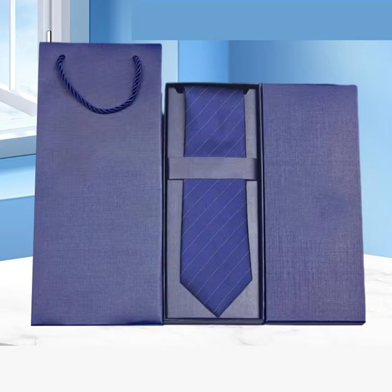 Caja de Regalo de Papel para Corbatas con Bolsa de Transporte