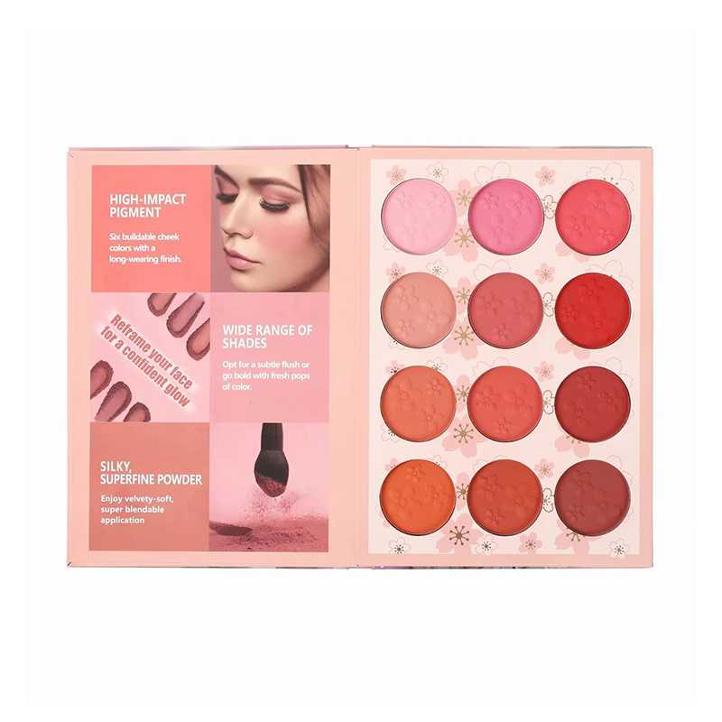 Caja Vacía de Lujo para Paleta de Sombras de Ojos de Cartón con Acabado Mate