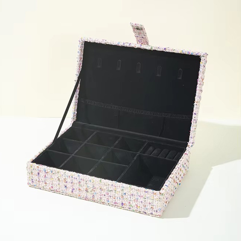 Caja Organizadora para Juegos de Joyería Estilo Chanel