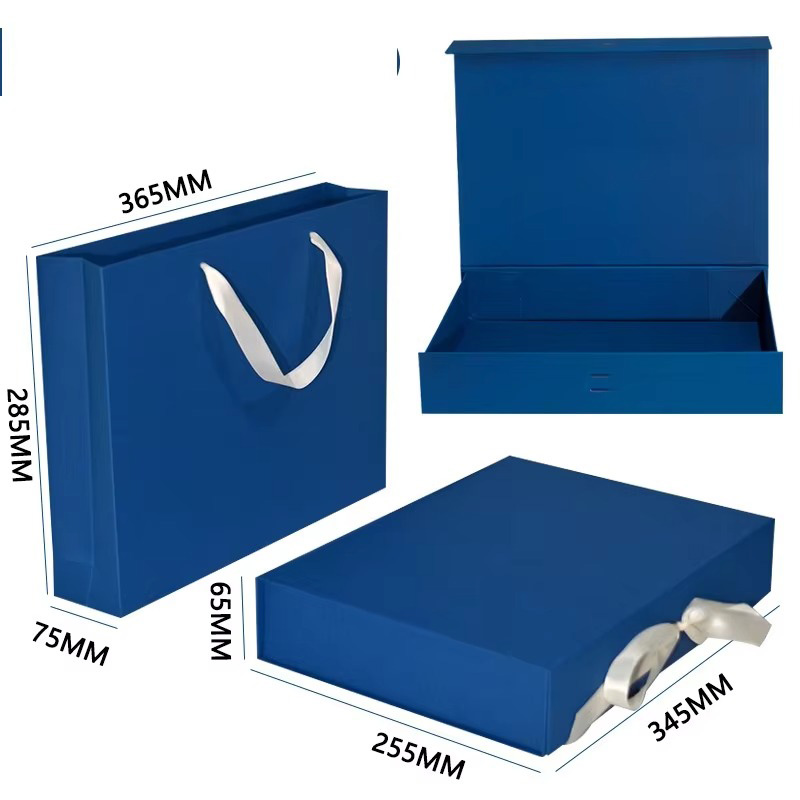 Caja de Embalaje para Ropa de Papel Plegable de Lujo con Cinta