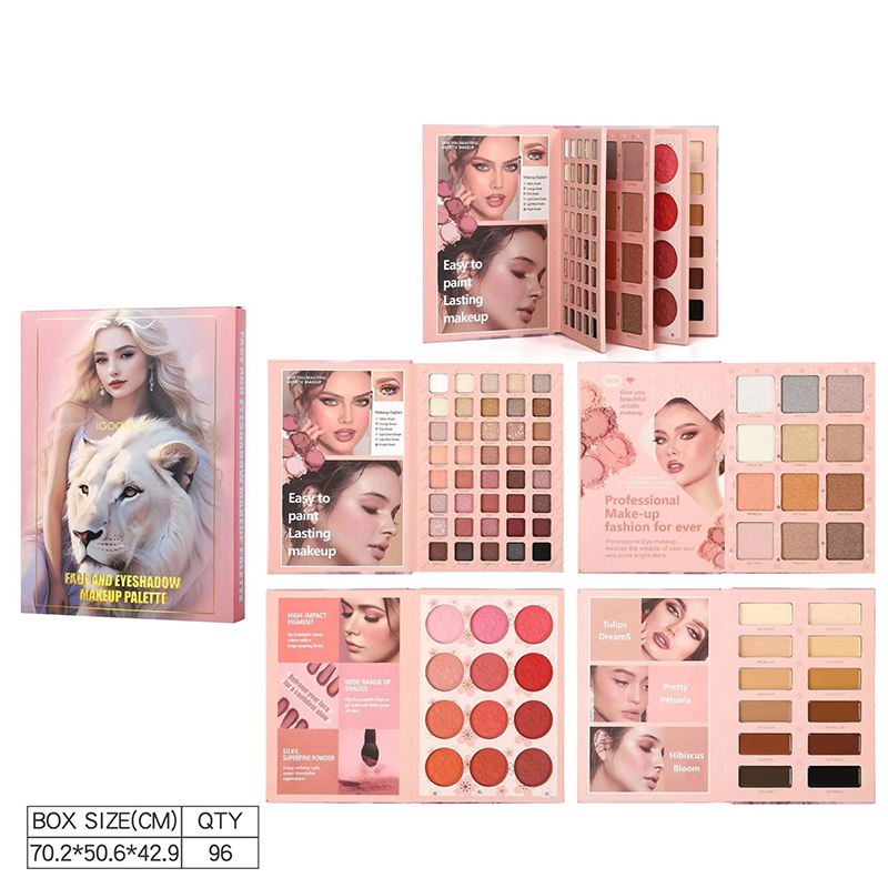 Caja Vacía de Lujo para Paleta de Sombras de Ojos de Cartón con Acabado Mate