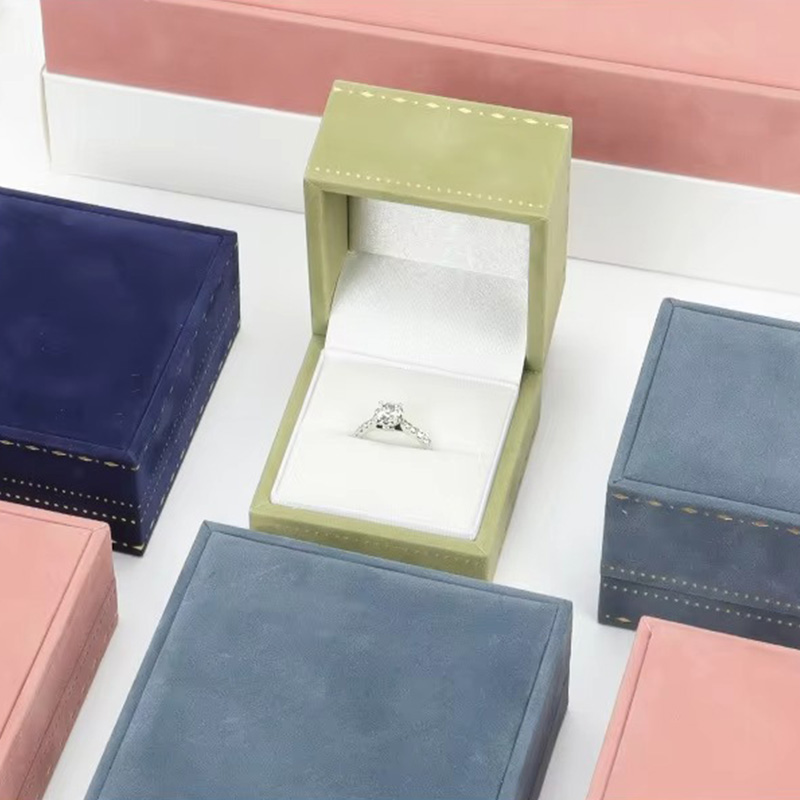 Cajas Rígidas de Terciopelo con Estampado en Oro, Ecológicas y Reutilizables para Joyería
