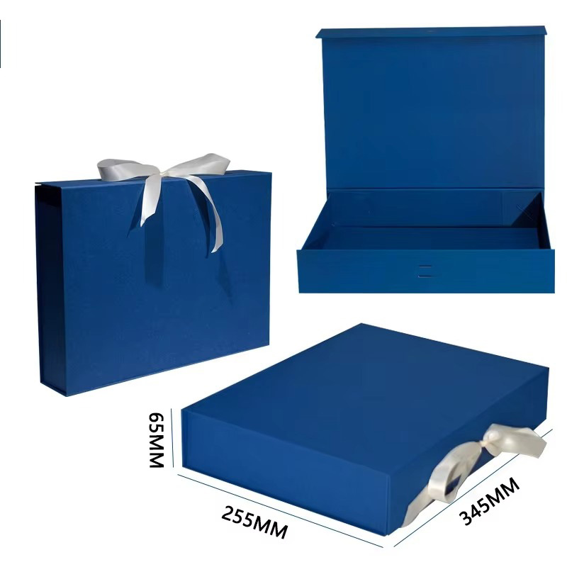 Caja de Embalaje para Ropa de Papel Plegable de Lujo con Cinta