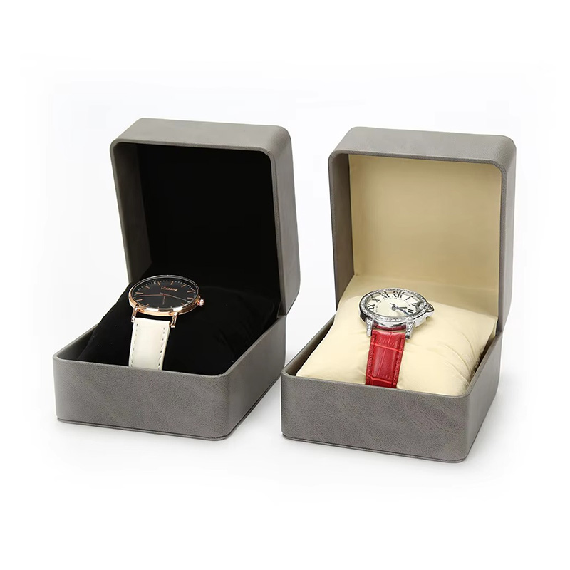 Estuche Expositor Duradero para Reloj Individual de Cuero PU