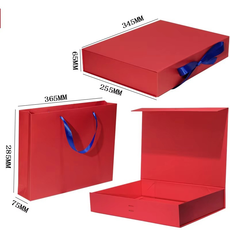 Caja de Embalaje para Ropa de Papel Plegable de Lujo con Cinta