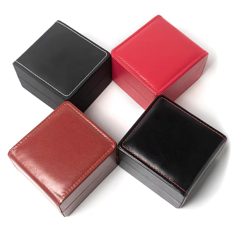 Caja de Regalo de Lujo para Reloj Individual de Cuero PU