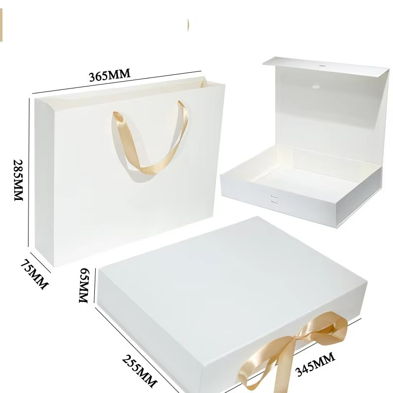 Caja de Embalaje para Ropa de Papel Plegable de Lujo con Cinta