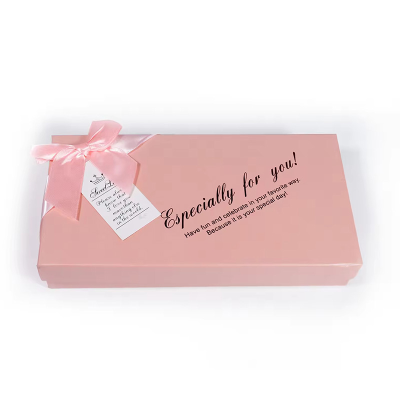 Caja de Regalo Rígida para Chocolates de San Valentín con Gofrado de Lujo
