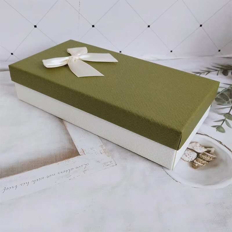 Caja de Regalo Multifuncional Pequeña de Cartón con Lazo de Cinta