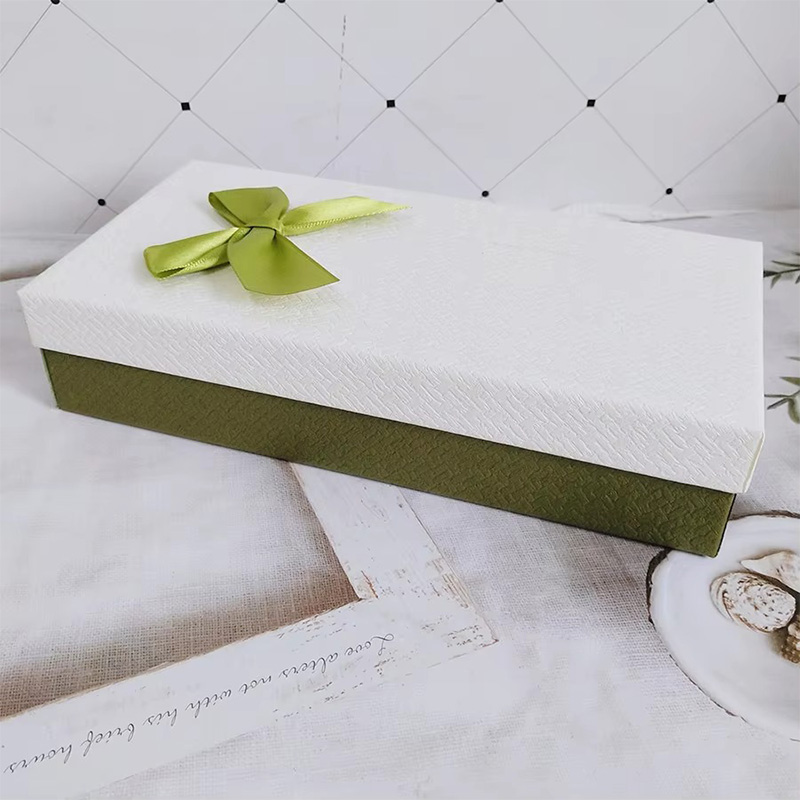 Caja de Regalo Multifuncional Pequeña de Cartón con Lazo de Cinta