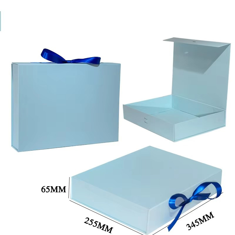 Caja de Embalaje para Ropa de Papel Plegable de Lujo con Cinta