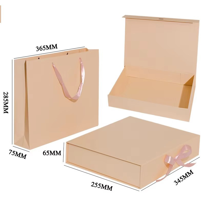Caja de Embalaje para Ropa de Papel Plegable de Lujo con Cinta